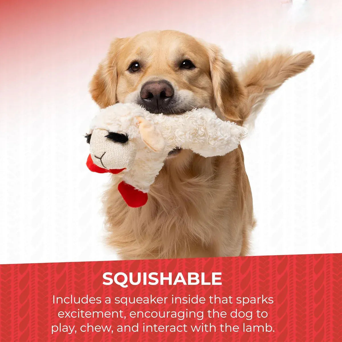 Lamb Shape Dog Toy Soft Plush Chew Toy for Puppy Small Dogs Squeaky Play Pet V528-PET-TOY-SHEEP-456454