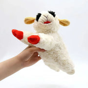 Lamb Shape Dog Toy Soft Plush Chew Toy for Puppy Small Dogs Squeaky Play Pet V528-PET-TOY-SHEEP-456454