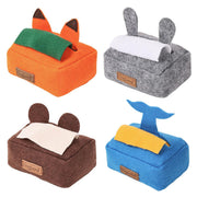 Dog Sniff Training Toy Plush Scent Training Aid for Puppies Interactive Pet Toy - Orange V528-PET-TOY-TISSUE-BOX-ORANGE-647507