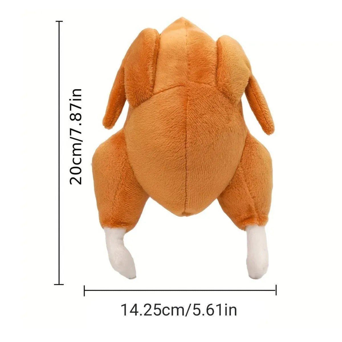 Plush Roast Chicken Dog Toy Squeaky Sound Stuffed Interactive Pet Plaything V528-PET-TOY-TURKEY-473276