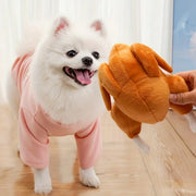Plush Roast Chicken Dog Toy Squeaky Sound Stuffed Interactive Pet Plaything V528-PET-TOY-TURKEY-473276