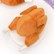 Plush Roast Chicken Dog Toy Squeaky Sound Stuffed Interactive Pet Plaything V528-PET-TOY-TURKEY-473276