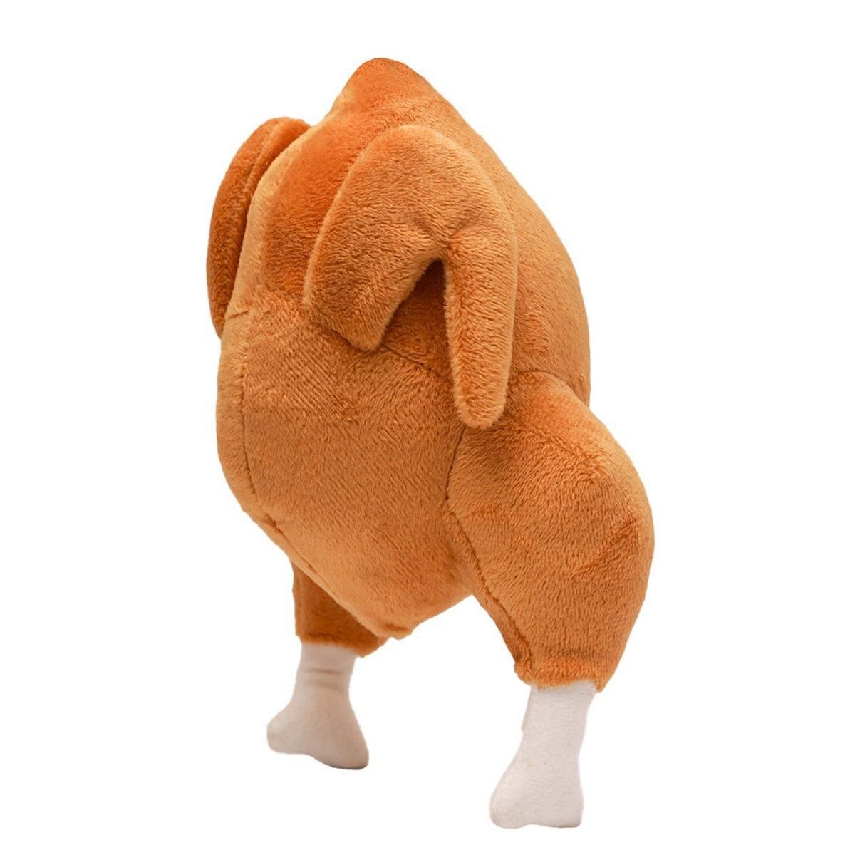 Plush Roast Chicken Dog Toy Squeaky Sound Stuffed Interactive Pet Plaything V528-PET-TOY-TURKEY-473276