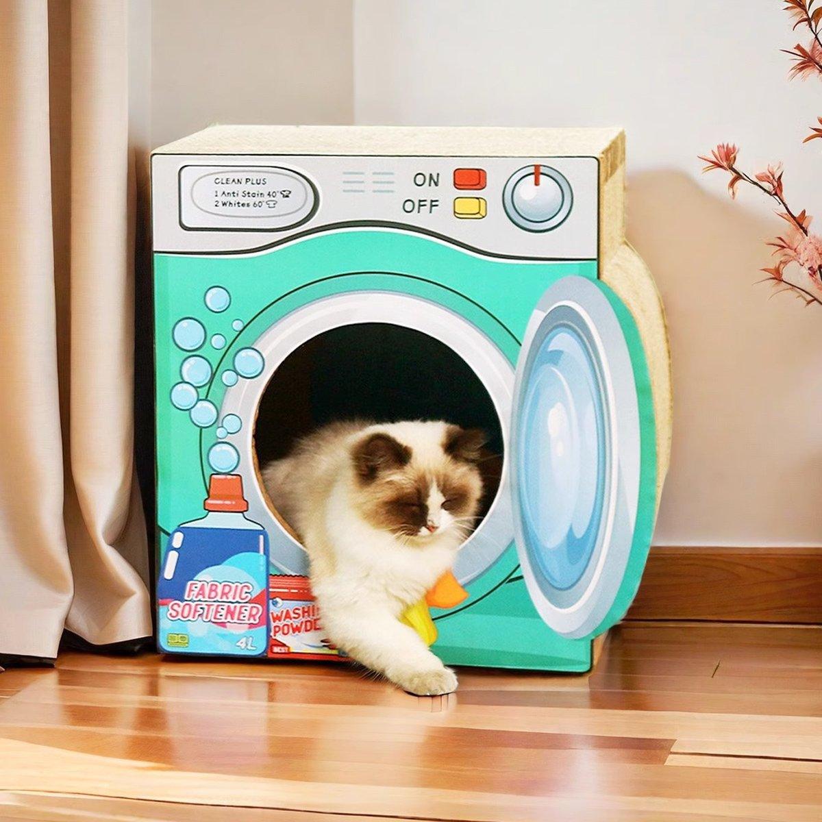 2in1 Cat Scratching Board Cat House Combination Durable Cat Bed and Scratcher V528-PET-TOY-WASHING-MACHINE-193396