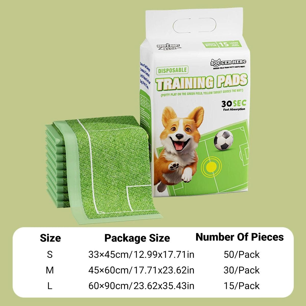 Pet Urinal Pads for Dogs Bullseye Diaper Pads Leakproof Pet Training Pads Dogs - L-15PCS V528-PET-TRAINING-PAD-L-457452