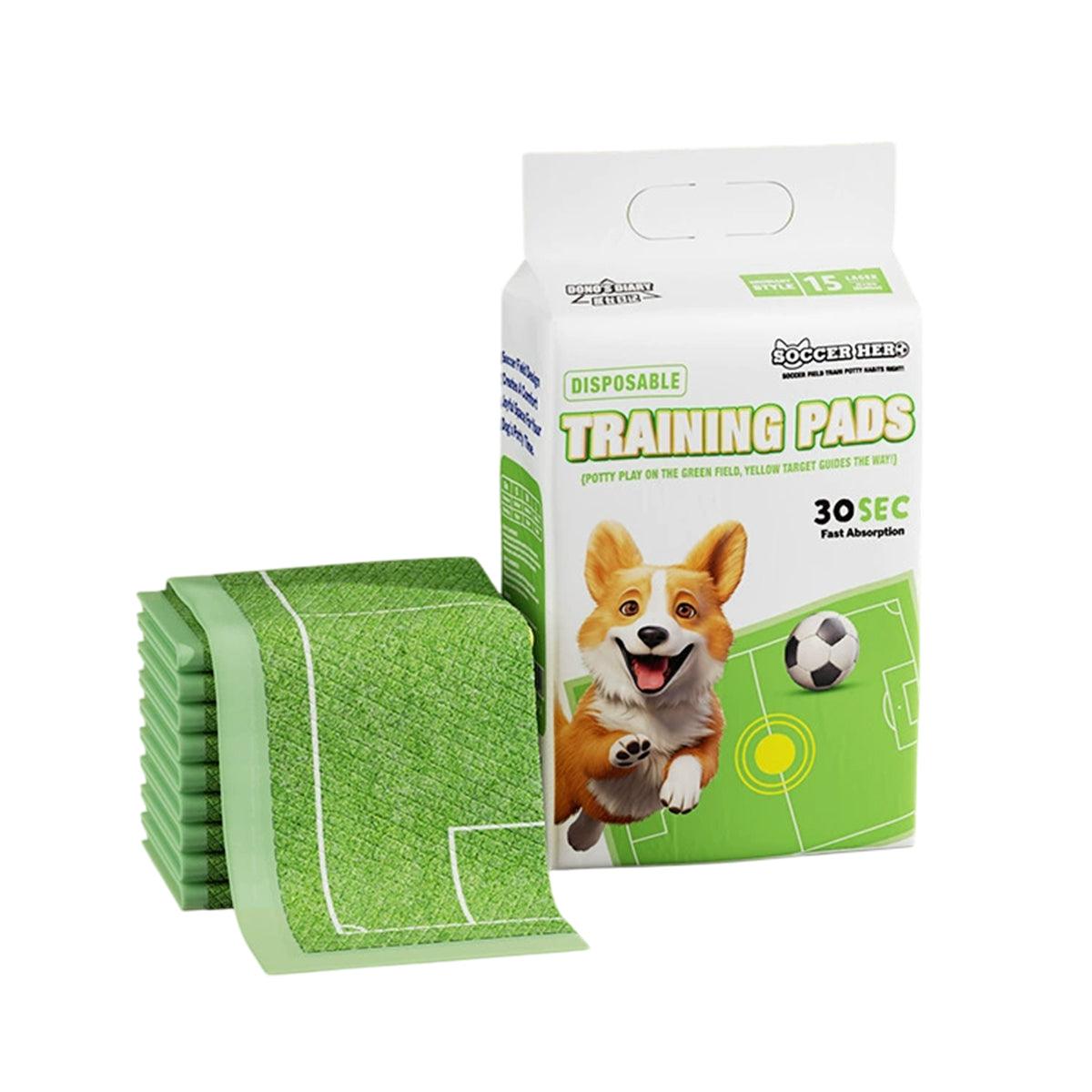 Pet Urinal Pads for Dogs Bullseye Diaper Pads Leakproof Pet Training Pads Dogs - L-15PCS V528-PET-TRAINING-PAD-L-457452