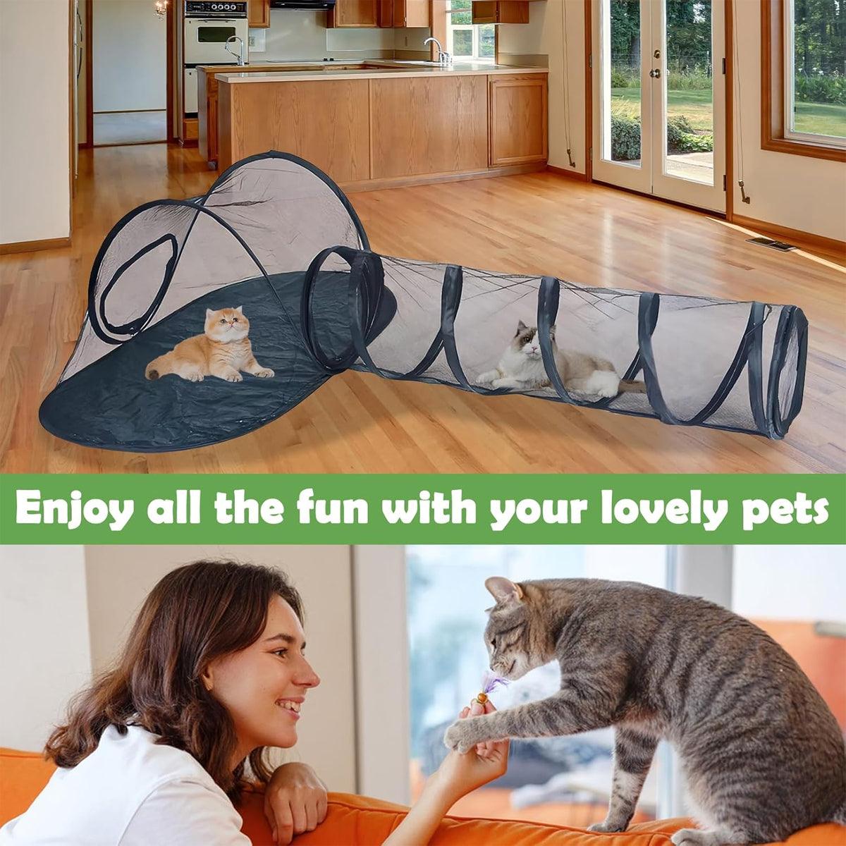 Outdoor Pet Tent Nest Foldable Cat Tunnel Playhouse Portable Shelter for Cats V528-PET-TUNNEL-940324