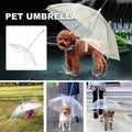 Pet Dog Transparent Umbrella 30 inch Diameter With Dog Leash For Rain Walking Outdoor V528-PET-UMBRELLA-485281