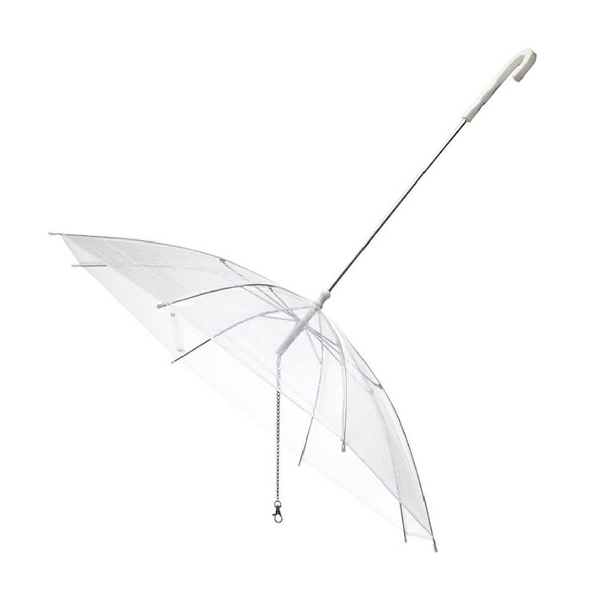Pet Dog Transparent Umbrella 30 inch Diameter With Dog Leash For Rain Walking Outdoor V528-PET-UMBRELLA-485281