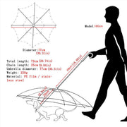 Pet Dog Transparent Umbrella 30 inch Diameter With Dog Leash For Rain Walking Outdoor V528-PET-UMBRELLA-485281