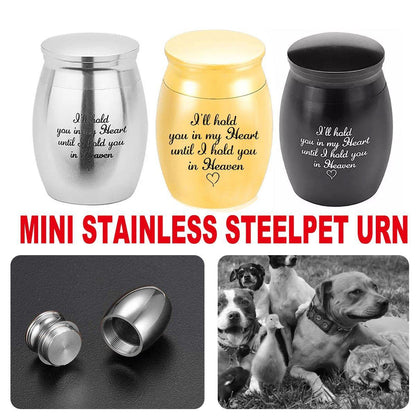 Cremation Urn Holder for Ashes Small Dog Cat Pet Memorial Keepsake Box Funeral - Black V528-PET-URN-MINI-BLACK-399792