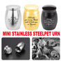 Cremation Urn Holder for Ashes Small Dog Cat Pet Memorial Keepsake Box Funeral - Black V528-PET-URN-MINI-BLACK-399792