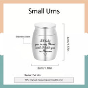 Cremation Urn Holder for Ashes Small Dog Cat Pet Memorial Keepsake Box Funeral - Black V528-PET-URN-MINI-BLACK-399792