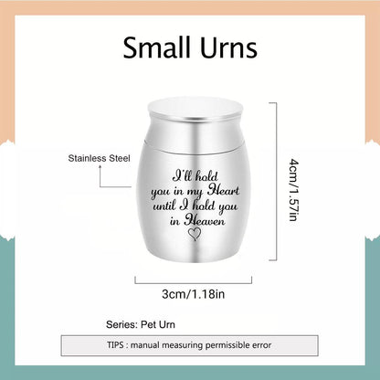 Cremation Urn Holder for Ashes Small Dog Cat Pet Memorial Keepsake Box Funeral - Black V528-PET-URN-MINI-BLACK-399792