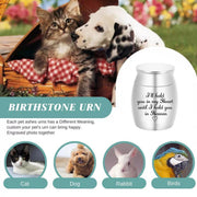 Cremation Urn Holder for Ashes Small Dog Cat Pet Memorial Keepsake Box Funeral - Black V528-PET-URN-MINI-BLACK-399792