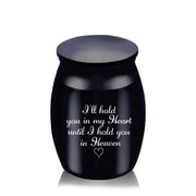 Cremation Urn Holder for Ashes Small Dog Cat Pet Memorial Keepsake Box Funeral - Black V528-PET-URN-MINI-BLACK-399792