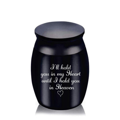 Cremation Urn Holder for Ashes Small Dog Cat Pet Memorial Keepsake Box Funeral - Black V528-PET-URN-MINI-BLACK-399792