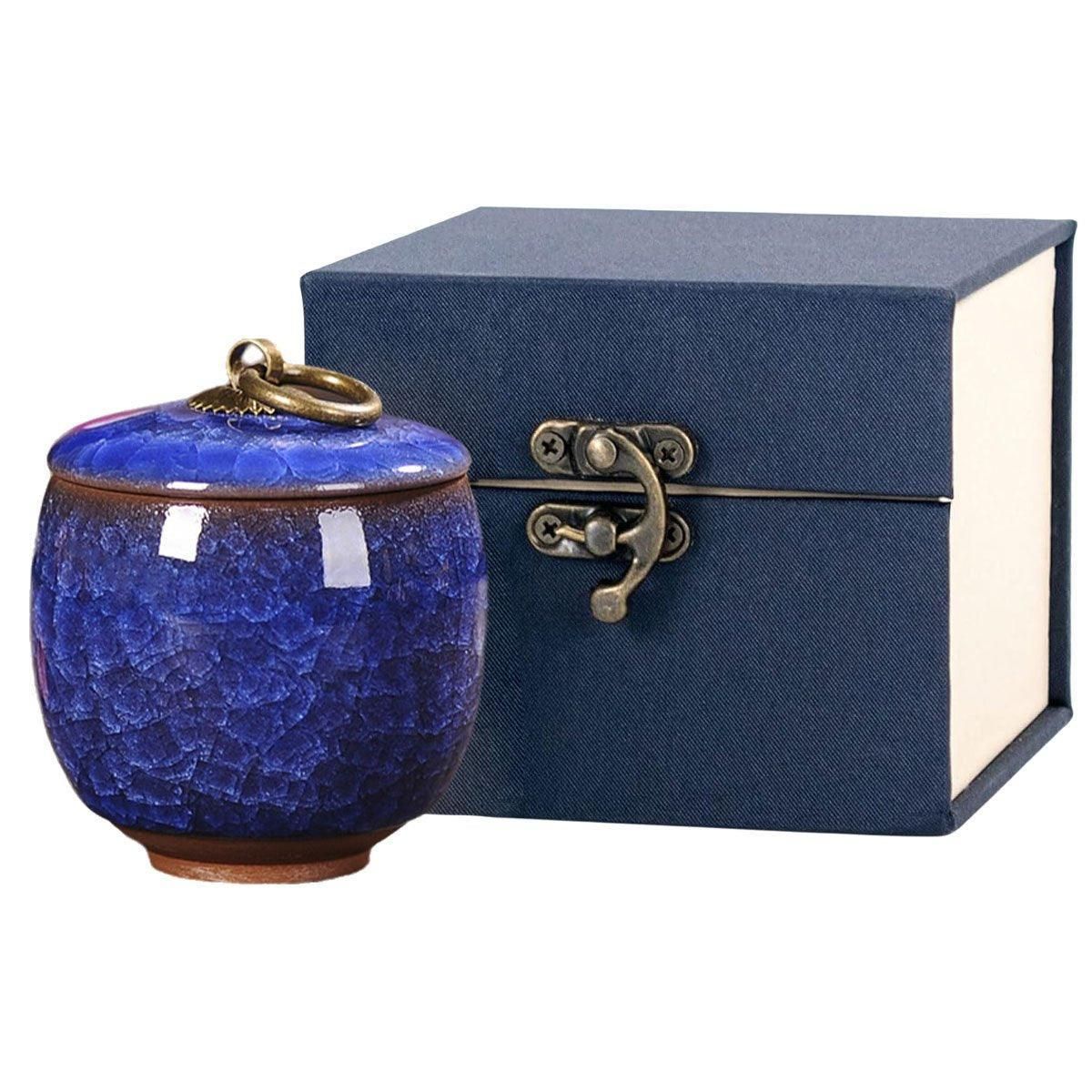 Small Pet Urn for Ashes Memorial Keepsake Urns for Dog Cat Cremation Remains - Green V528-PET-URN-SET-GREEN-627034