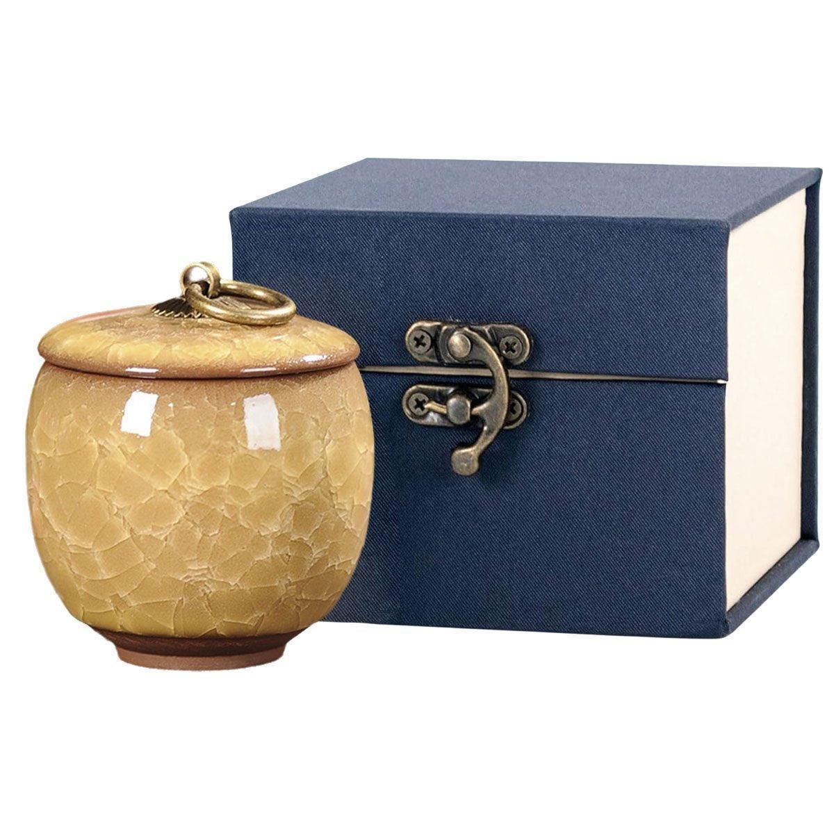 Small Pet Urn for Ashes Memorial Keepsake Urns for Dog Cat Cremation Remains - Green V528-PET-URN-SET-GREEN-627034