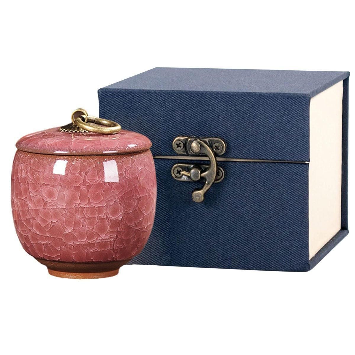 Small Pet Urn for Ashes Memorial Keepsake Urns for Dog Cat Cremation Remains - Green V528-PET-URN-SET-GREEN-627034