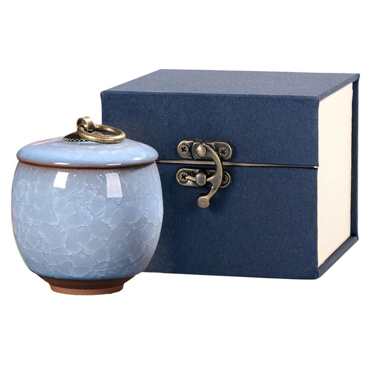 Small Pet Urn for Ashes Memorial Keepsake Urns for Dog Cat Cremation Remains - Green V528-PET-URN-SET-GREEN-627034