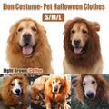 Lion Costume Mane Wig Large Dog Fancy Dress Up Party for Pet Halloween Clothes - Light Brown-S V528-PET-WIG-LION-LIGHT-BROWN-S-886599