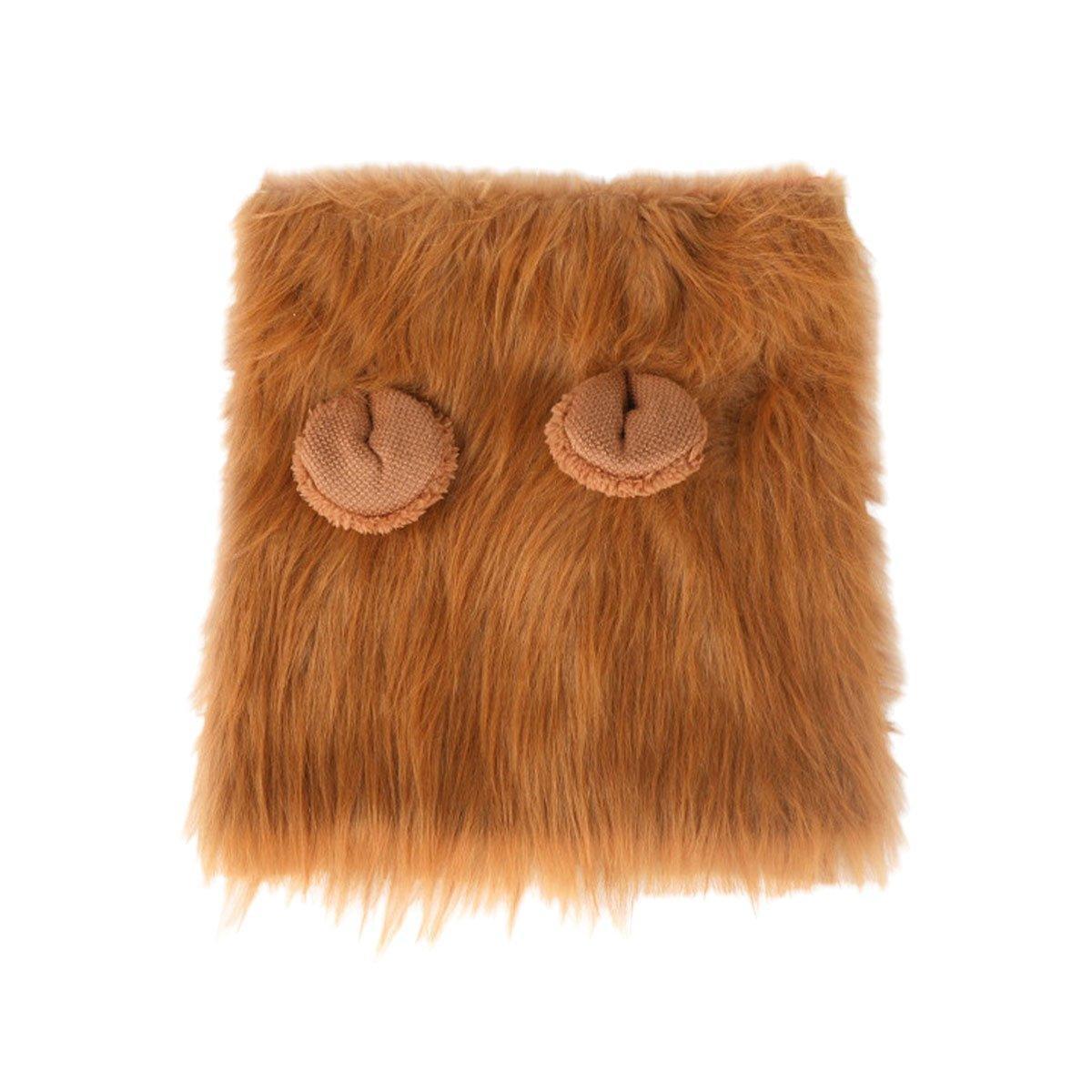 Lion Costume Mane Wig Large Dog Fancy Dress Up Party for Pet Halloween Clothes - Light Brown-S V528-PET-WIG-LION-LIGHT-BROWN-S-886599