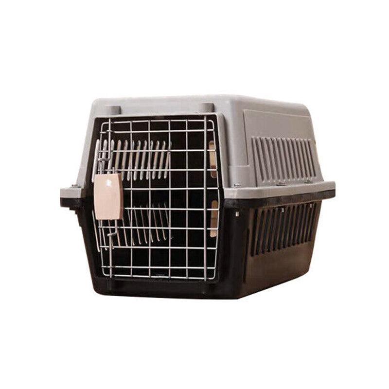 Portable Pet Travel Carrier Crate for Dog Cat Rabbit Ventilated Transport Box - Black V528-PETAIRBO-BLACK-S-97497