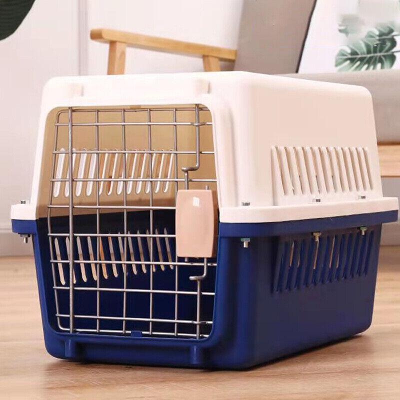 Portable Pet Travel Carrier Crate for Dog Cat Rabbit Ventilated Transport Box - Pink V528-PETAIRBO-PINK-S-85211