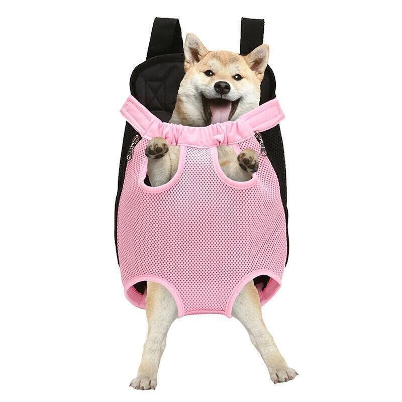 M Size Pet Carrier Dog Cat Puppy Front Back Backpack Shoulder Carry Sling Pouch Bag - Black V528-PETBACKPACK-BLACK-M-67082