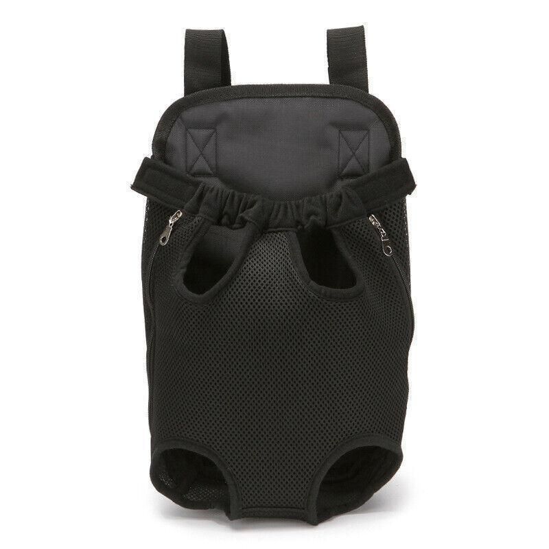 M Size Pet Carrier Dog Cat Puppy Front Back Backpack Shoulder Carry Sling Pouch Bag - Black V528-PETBACKPACK-BLACK-M-67082