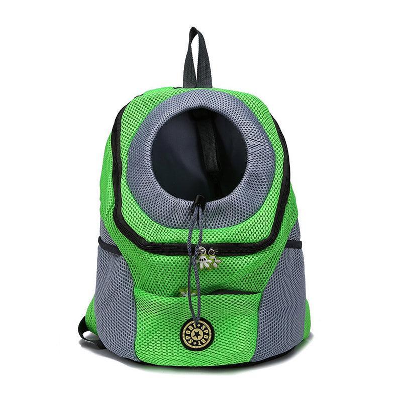 L Size Puppy Travel Mesh Pet Dog Carrier Backpack Front Travel Portable Shoulder Bag - Blue V528-PETBACKPACK-L-BLUE-25662