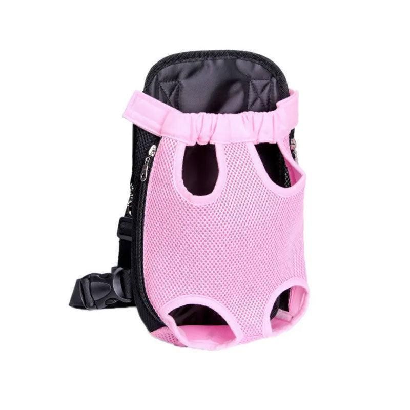 M Size Pet Carrier Dog Cat Puppy Front Back Backpack Shoulder Carry Sling Pouch Bag - Pink V528-PETBACKPACK-PINK-M-43487