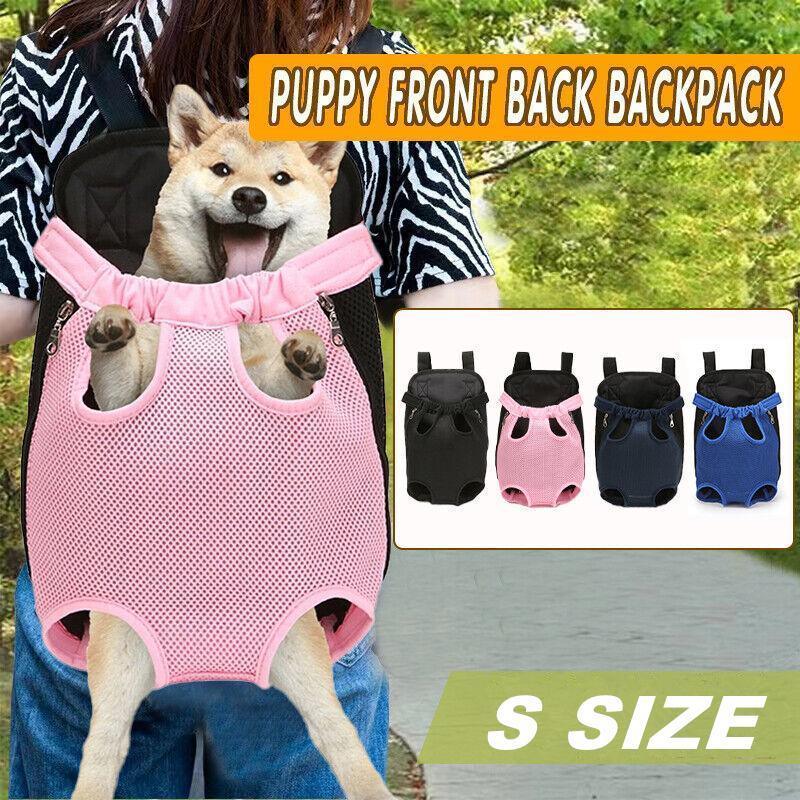 S Size Pet Carrier Dog Cat Puppy Front Back Backpack Shoulder Carry Sling Pouch Bag - Pink V528-PETBACKPACK-PINK-S-40027