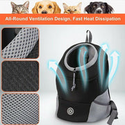 S Size Puppy Travel Mesh Pet Dog Carrier Backpack Front Travel Portable Shoulder Bag - Black V528-PETBACKPACK-S-BLACK-53766