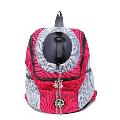 S Size Puppy Travel Mesh Pet Dog Carrier Backpack Front Travel Portable Shoulder Bag - Blue V528-PETBACKPACK-S-BLUE-60833