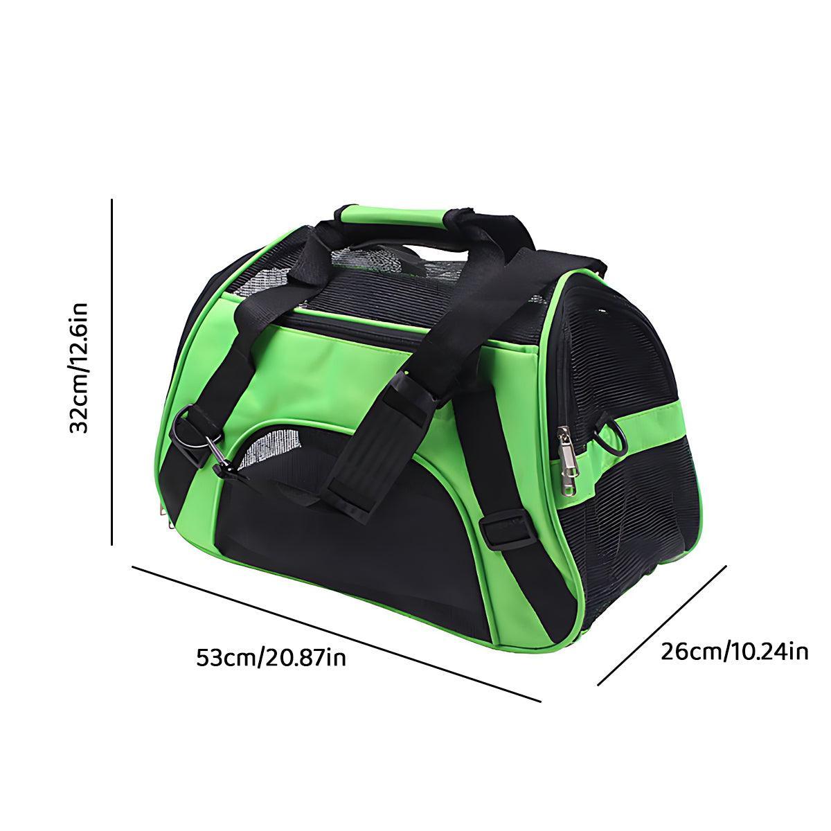 Pet Carrier Bag Portable Large Cat Dog Comfort Tote Travel Bag Airline Approved - Green V528-PETBAG-GREEN-44286