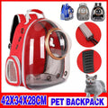 Travel Space Capsule Dog Cat Bag Breathable Outdoor Pet Backpack Carrier - Grey V528-PETBAG-GREY-55532