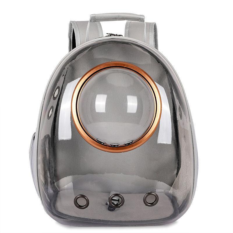 Travel Space Capsule Dog Cat Bag Breathable Outdoor Pet Backpack Carrier - Grey V528-PETBAG-GREY-55532