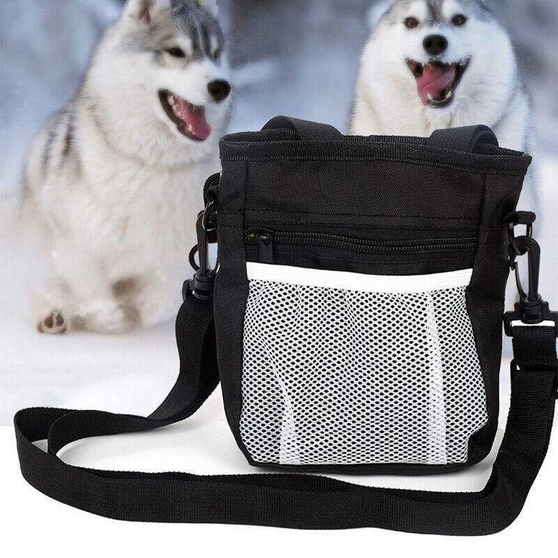 Dog Training Treat Pouch Pet Snack Bag Large Capacity Puppy Waist Bags Agility - Grey V528-PETBAG-GREY-736786
