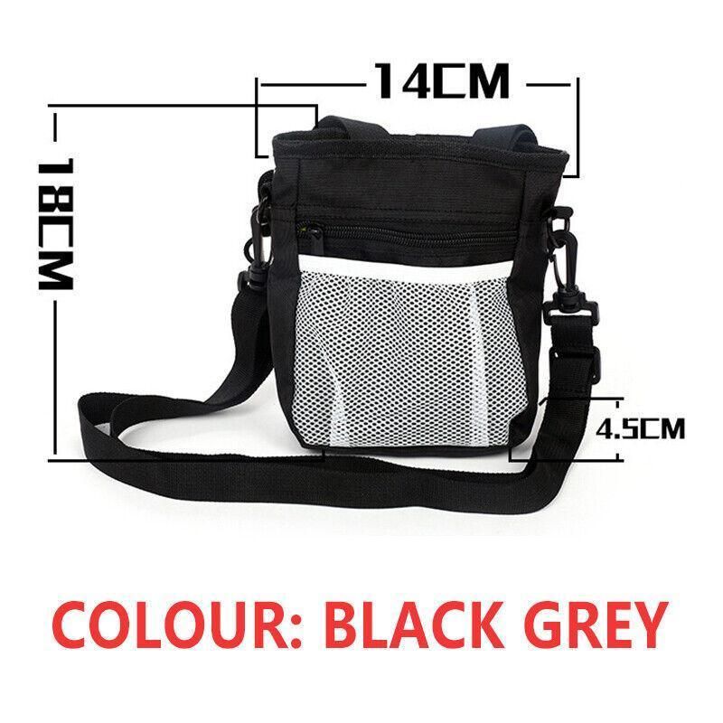 Dog Training Treat Pouch Pet Snack Bag Large Capacity Puppy Waist Bags Agility - Grey V528-PETBAG-GREY-736786