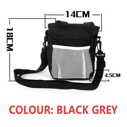 Dog Training Treat Pouch Pet Snack Bag Large Capacity Puppy Waist Bags Agility - Grey V528-PETBAG-GREY-736786