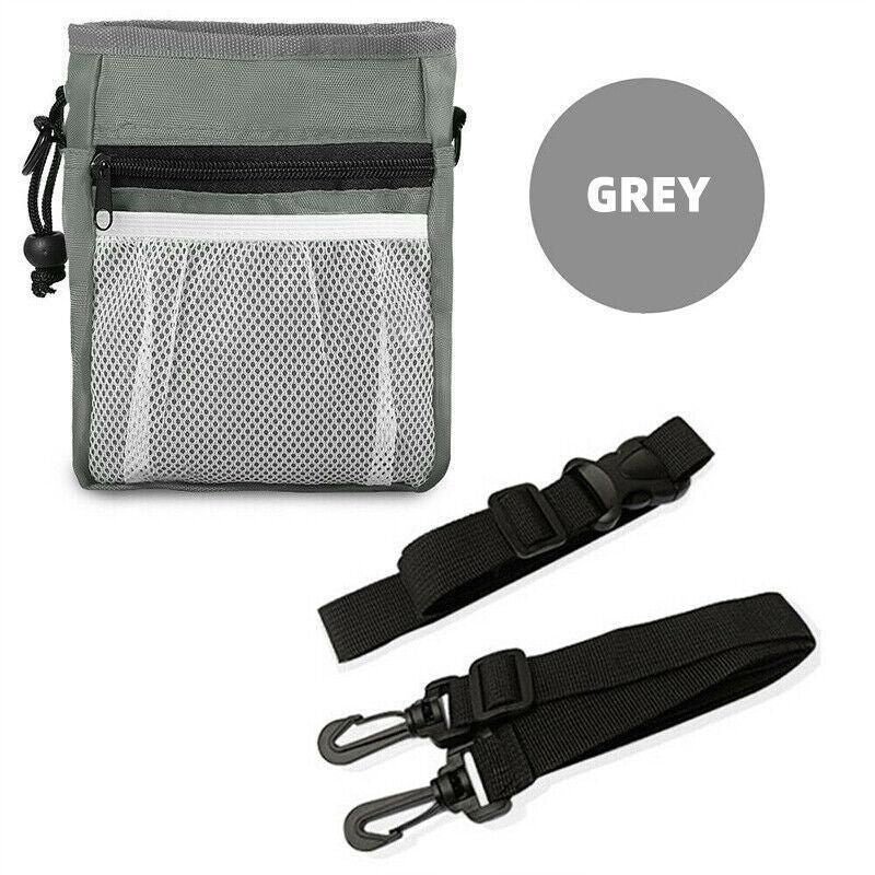 Dog Training Treat Pouch Pet Snack Bag Large Capacity Puppy Waist Bags Agility - Grey V528-PETBAG-GREY-736786