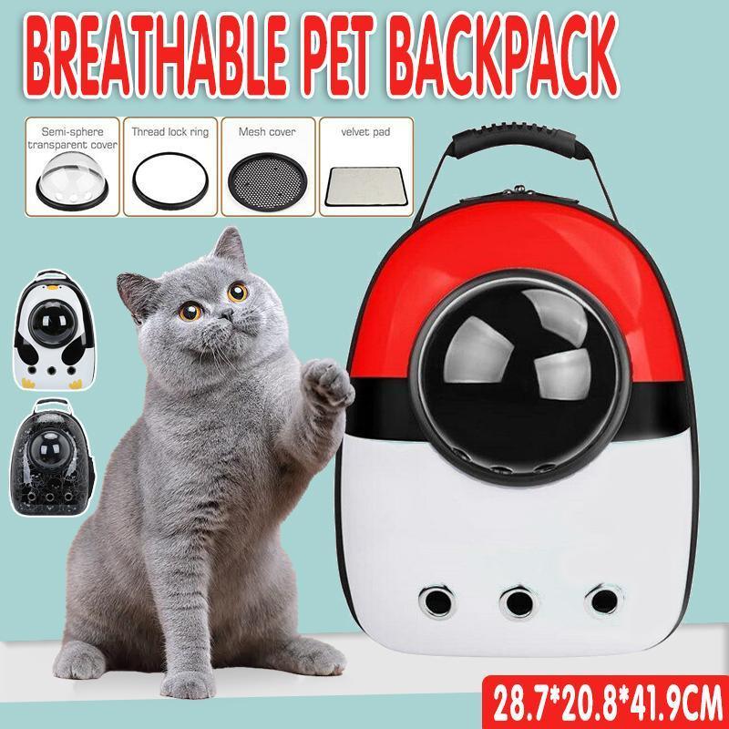 Cat Dog Backpack Carrier Breathable Pet Carrier Bag for Outdoor Travel - Penguin V528-PETBAG-PENGUIN-58866