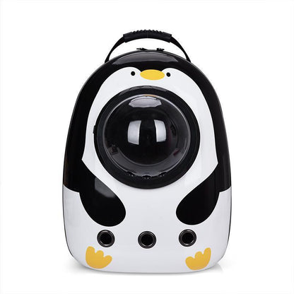 Cat Dog Backpack Carrier Breathable Pet Carrier Bag for Outdoor Travel - Red with White V528-PETBAG-REDWITHWHITE-19157