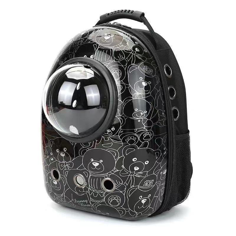 Cat Dog Backpack Carrier Breathable Pet Carrier Bag for Outdoor Travel - Red with White V528-PETBAG-REDWITHWHITE-19157
