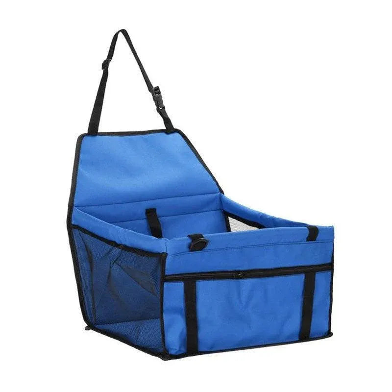 Pet Car Booster Seat Travel Carrier Basket for Cats Dogs with Secure Design - Blue V528-PETBASKET-BLUE-201584
