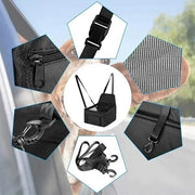 Pet Car Booster Seat Travel Carrier Basket for Cats Dogs with Secure Design - Blue V528-PETBASKET-BLUE-201584