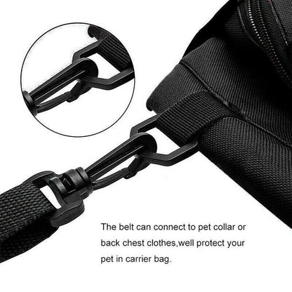 Pet Car Booster Seat Travel Carrier Basket for Cats Dogs with Secure Design - Blue V528-PETBASKET-BLUE-201584