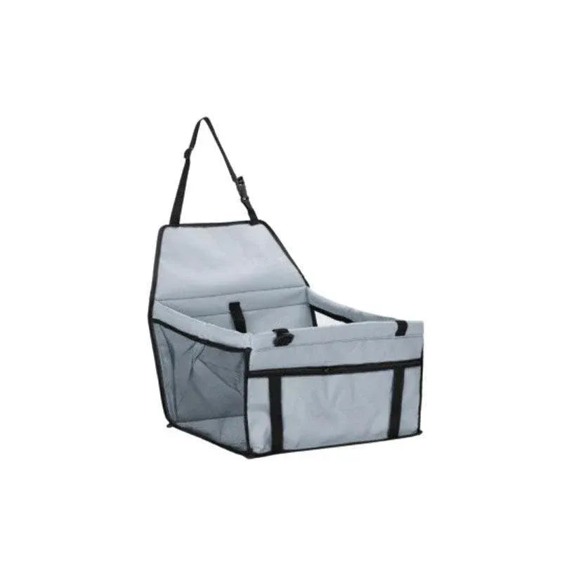 Pet Car Booster Seat Travel Carrier Basket for Cats Dogs with Secure Design - Grey V528-PETBASKET-GREY-365241